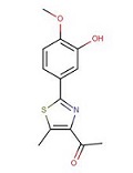 1-[2-(3-羥基-4-甲氧基苯基)-5-甲基-4-噻唑基]乙酮